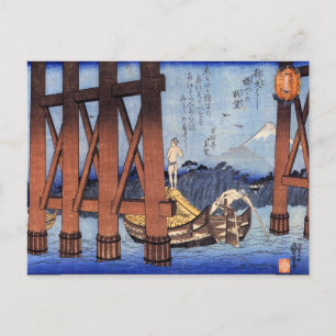 Japanse vissers op het gebied van water Briefkaart