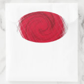 Japanse vlag Artwork Ovale Sticker (Tas)