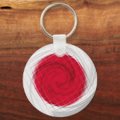 Japanse vlag Artwork Sleutelhanger (Voorkant)