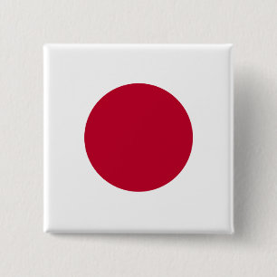 Japanse vlag-Button Vierkante Button 5,1 Cm