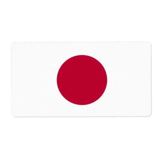 Japanse vlag etiket (Voorkant)