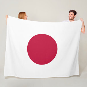 Japanse vlag fleece deken