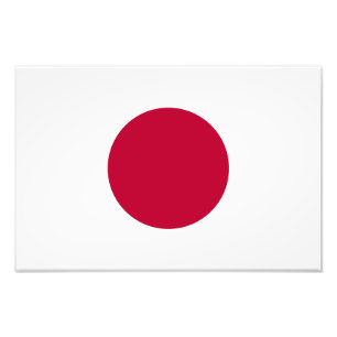 Japanse vlag foto afdruk
