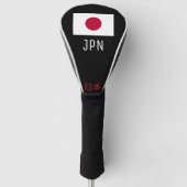 Japanse vlag golfheadcover (Voorkant)