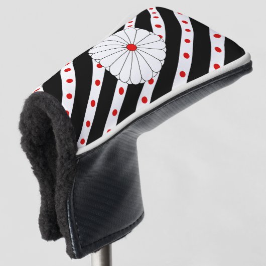Japanse vlag golfheadcover (3/4 voorkant)