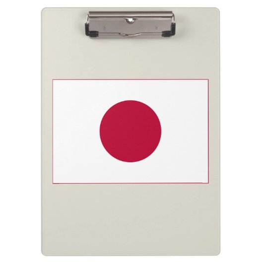 Japanse vlag: Hinomaru, Nisshōki, Red Rising Sun Klembord (Voorkant)