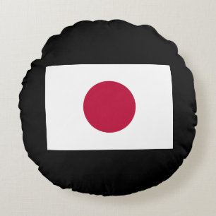 Japanse vlag: Hinomaru, Nisshōki, Red Rising Sun Rond Kussen