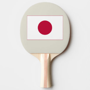 Japanse vlag: Hinomaru, Nisshōki, Rode Rijzende Zo Tafeltennisbatje