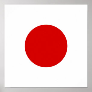 Japanse vlag Japanse Country Pride Home Etniciteit Poster