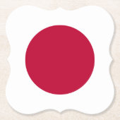 Japanse vlag kartonnen onderzetters (Voorkant)