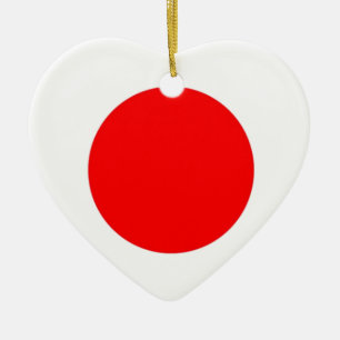 Japanse vlag keramisch ornament