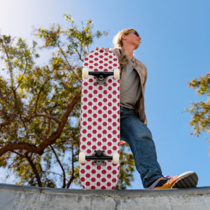 Japanse vlag kleuren harten patroon patriottisch skateboard