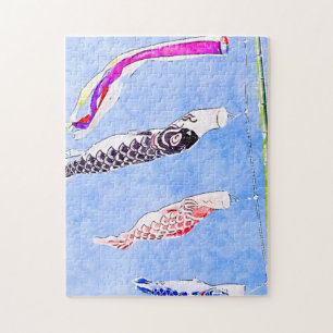 Japanse vlag Koi Koinobori Legpuzzel