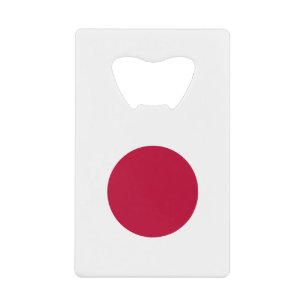 Japanse vlag kredietkaart flessenopener
