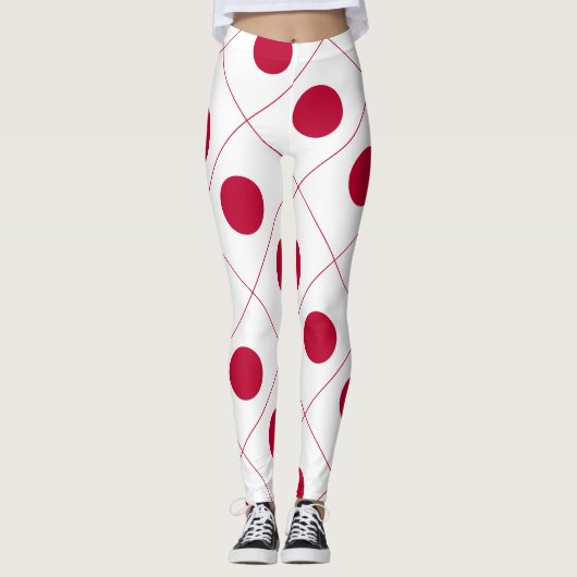 Japanse vlag leggings (Voorkant)