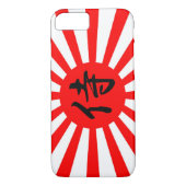 Japanse vlag met Samurai Kanji-symbool Case-Mate iPhone Case (Achterkant)