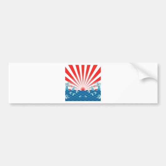 Japanse vlag - NIPPON SIGN Bumpersticker (Voorkant)
