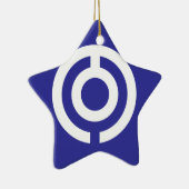 Japanse vlag — Okinawa Keramisch Ornament (Rechts)