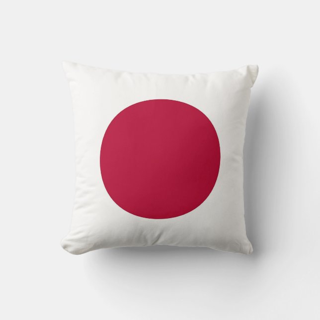 Japanse vlag op Amerikaanse MoJo Pillow Kussen (Voorkant)
