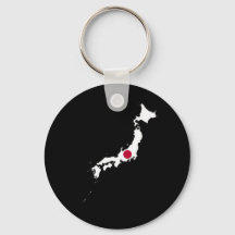 Japanse vlag op de kaart