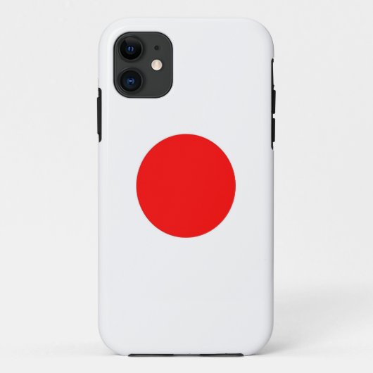 Japanse vlag op Iphone Case (Achterkant)