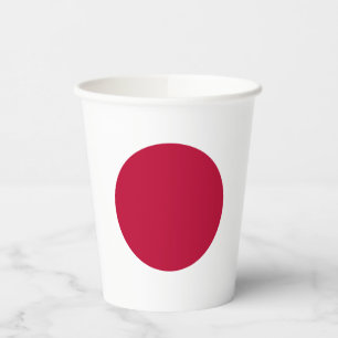 Japanse vlag papieren bekers