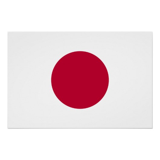 Japanse vlag perfect poster (Voorkant)