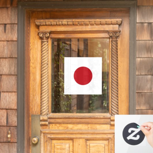 Japanse vlag raamsticker (Huis Deur)