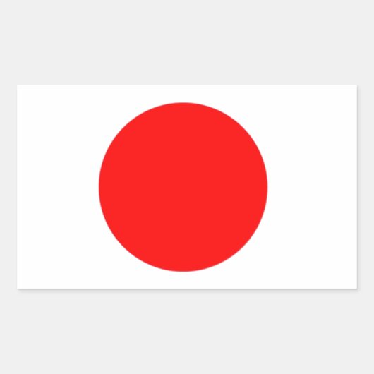 Japanse vlag rechthoekige sticker (Voorkant)
