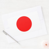 Japanse vlag rechthoekige sticker (Envelop)