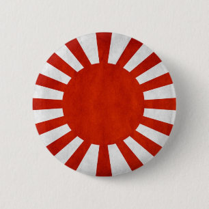 Japanse vlag ronde button 5,7 cm