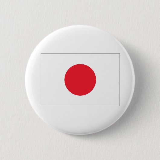 Japanse vlag ronde button 5,7 cm (Voorkant)