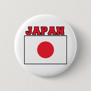 Japanse vlag ronde button 5,7 cm