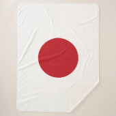 Japanse vlag sherpa deken (Voorkant)