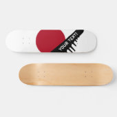 Japanse vlag skateboard (Horizontaal)