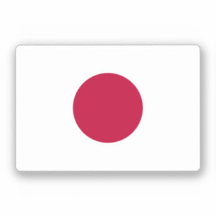 Japanse vlag sticker
