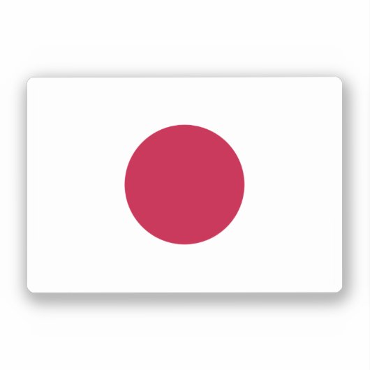 Japanse vlag sticker (Voorkant)