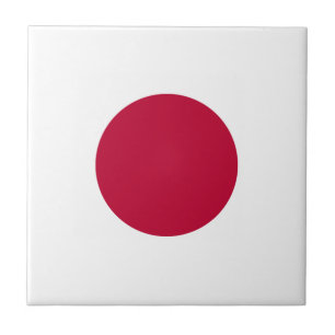 Japanse vlag tegeltje