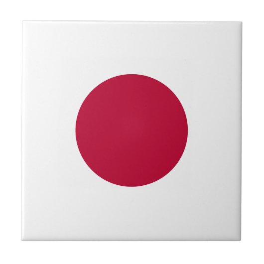 Japanse vlag tegeltje (Voorkant)