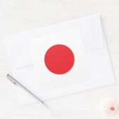 Japanse vlag vierkante sticker (Envelop)