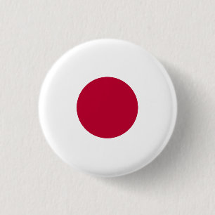 Japanse vlag, vlag van Japan Ronde Button 3,2 Cm