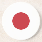 Japanse vlag zandsteen onderzetter (Voorkant)