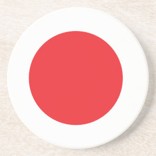 Japanse vlag zandsteen onderzetter