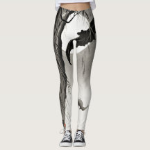 JAPANSE VLEERMUIS PRINT DESIGNER LEGGINGS
