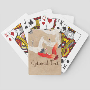 Japanse vliegende kranen pokerkaarten