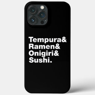 Japanse voedingsmiddelen Tempura & Ramen & Onigiri iPhone 13 Pro Max Hoesje