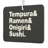 Japanse voedingsmiddelen Tempura & Ramen & Onigiri Luchtverfrisser (Links)