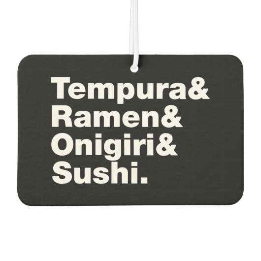 Japanse voedingsmiddelen Tempura & Ramen & Onigiri Luchtverfrisser (Voorkant)