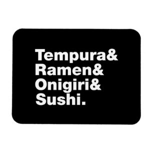 Japanse voedingsmiddelen Tempura & Ramen & Onigiri Magneet