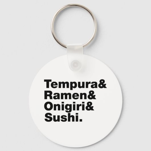 Japanse voedingsmiddelen Tempura & Ramen & Onigiri Sleutelhanger (Voorkant)